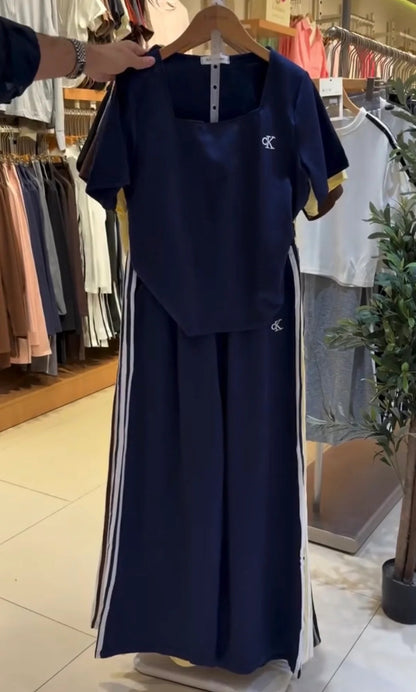 CH - 6126 - Square Nevk Co-ord Set | Chakoor