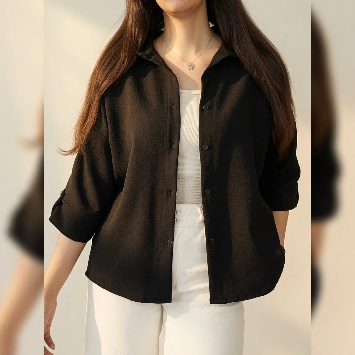 CH - 6099- Relaxed Button-Down Shirt | Chakoor