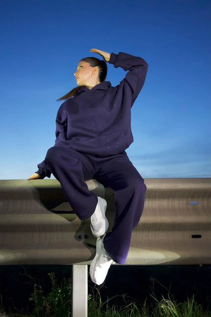 CH 609 -GlitterBlend Fleece Tracksuit - Chakoor