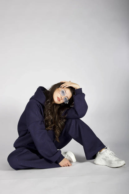 CH 609 -GlitterBlend Fleece Tracksuit - Chakoor