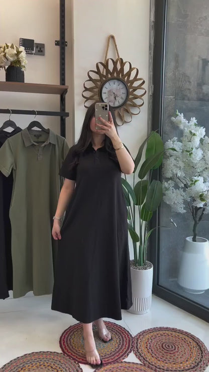 CH 6075 Collar Style Long Top - Chakoors