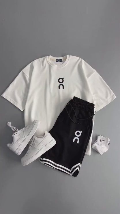 LI-107 | CHAKOORS | Aero Crest Signature Tee & Shorts Co-Ord Set