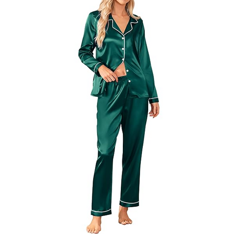 Chakoor Silk Luxurious Slumber Pyjama Set full sleeves