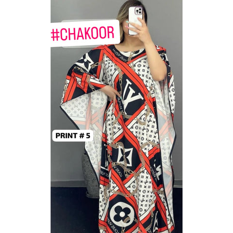 Ch # 409 Chakoor Long Artistic Shamoz Silk Kaftaan