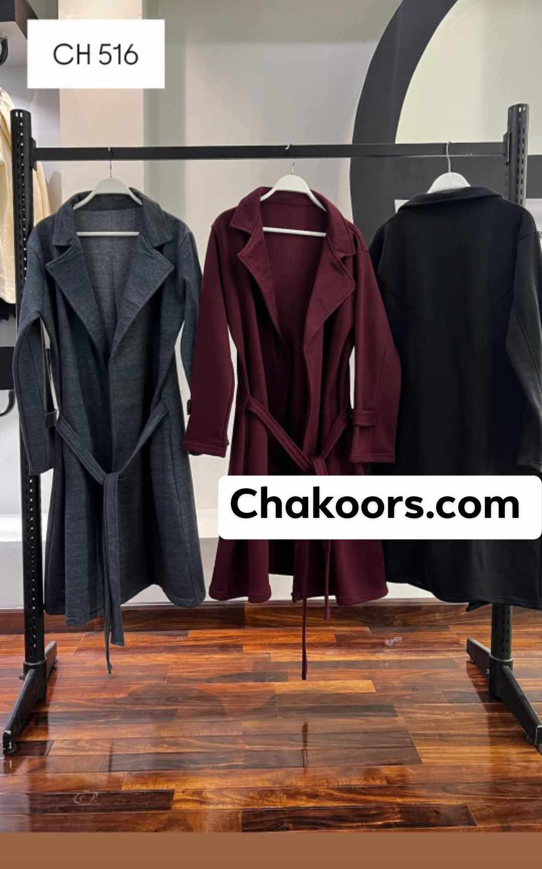 ch # 516 Chakoor LuxeWarm Longline Winter Coat