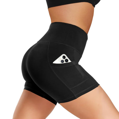 CH # 575 High Waist Lycra Tummy Control Gym Shorts – Women’s Fitness, Yoga & Running Wear