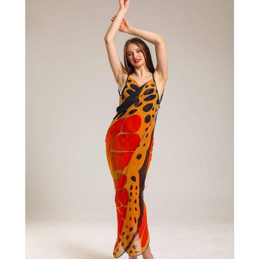 ch # 349 butterfly maxi beach wrap
