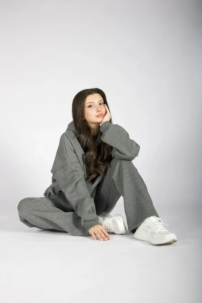CH 609 -GlitterBlend Fleece Tracksuit - Chakoor
