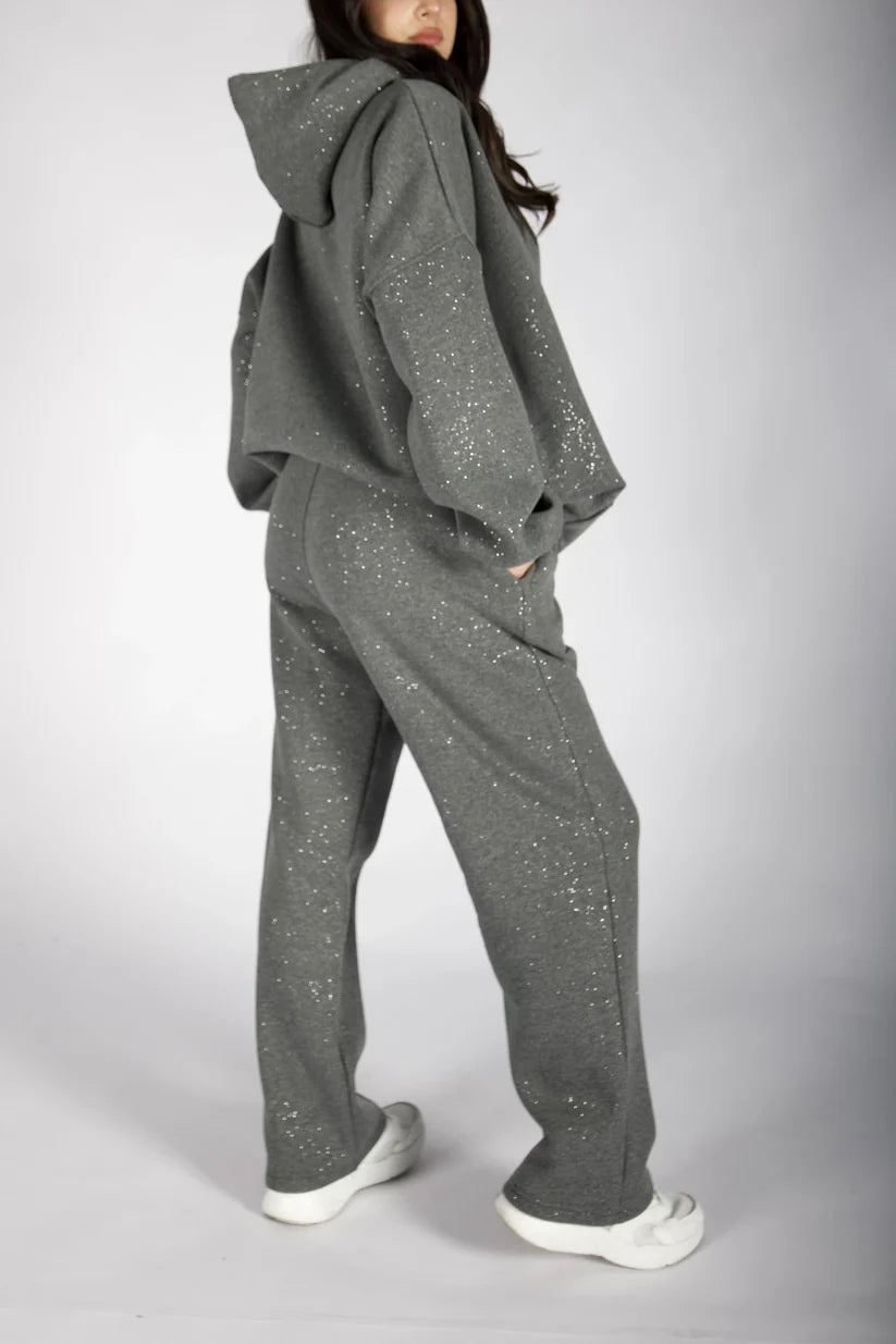 CH 609 -GlitterBlend Fleece Tracksuit - Chakoor