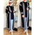 Chakoors winter ready to wear fleece dress long cardigan top & trouser CH # 331