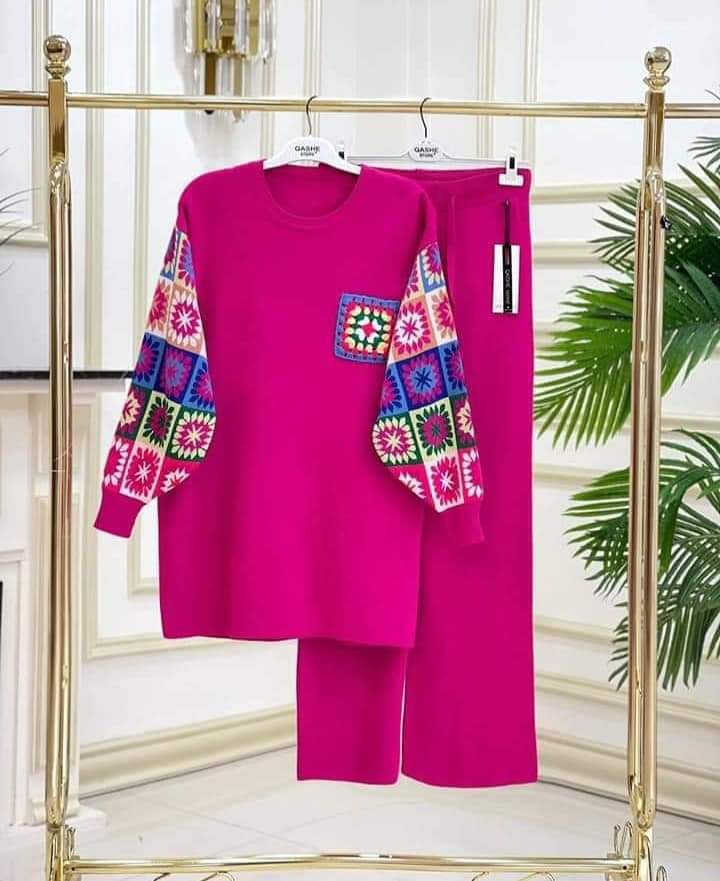 chakoor fleece 2 pieces printed outfit CH # 321