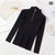 Chakoor Long Sleeve T-Shirt Women High Neck Solid Zip Up 2023 Winter New Basic Pullover Fashion T Shirts CH # 333