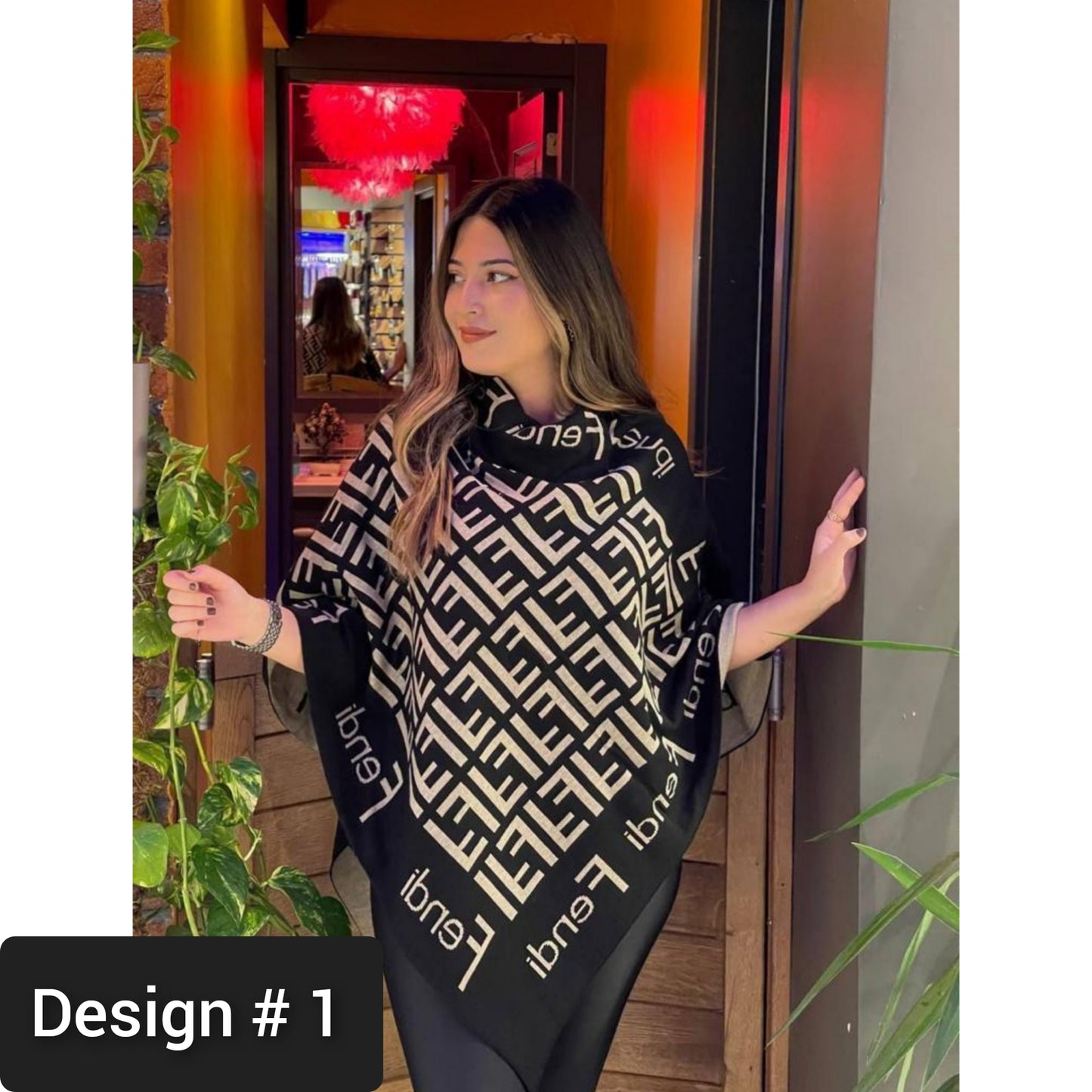 winter free fall fleece poncho