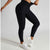 chakoor black plain yoga fitness tights gym wear