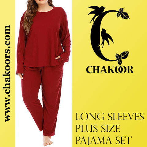 Ch # 65 Chakoor's Long Sleeves Plus Size Pajama Set