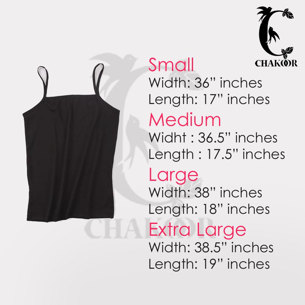 Chakoors pack of 3 cotton camisoles